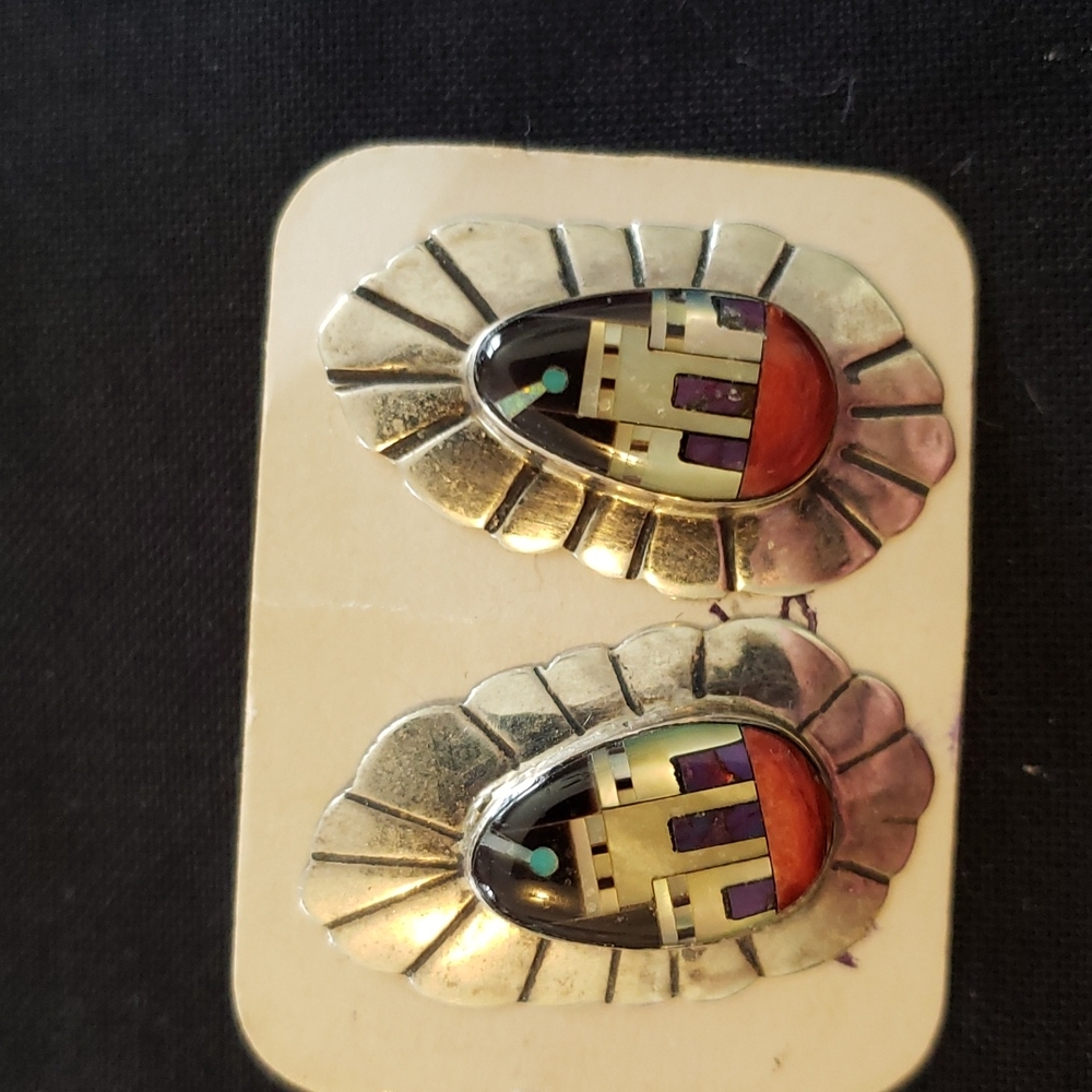 Sterling Silver and Onyx Earrings